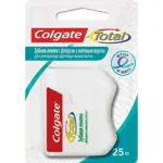 Colgate Total Зубная нить-лента со фтором и мятой, 25 м, 1 шт. фото