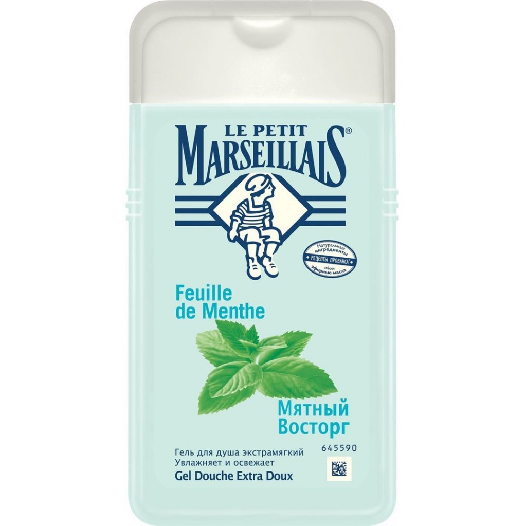 Le Petit Marseillais Гель для душа Мятный восторг, гель для душа, 250 мл, 1 шт. фото