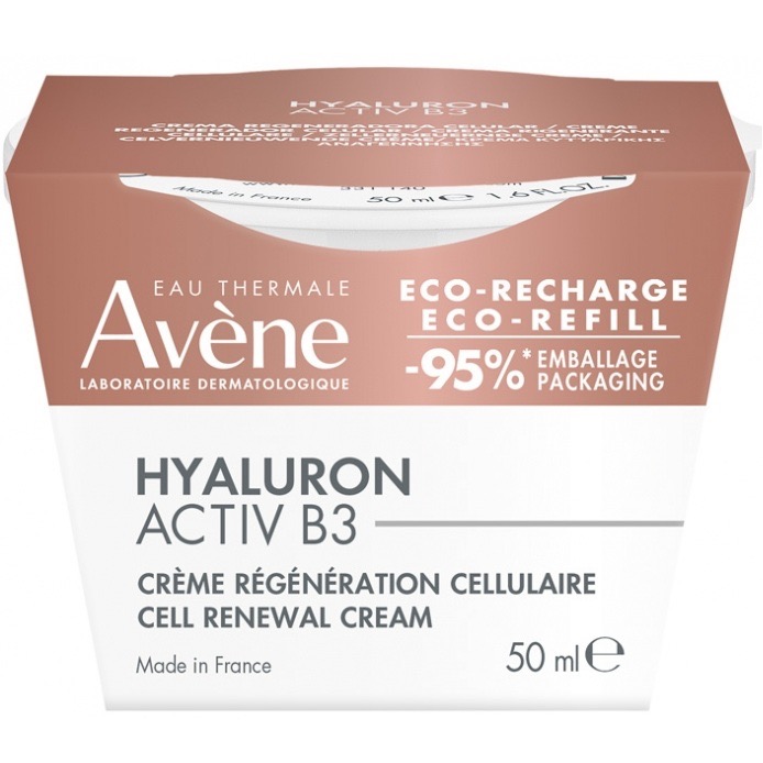 Avene Hyaluron Activ B3 комплексный регенирирующий дневной крем, крем, 50 мл, 1 шт, сменный блок фото