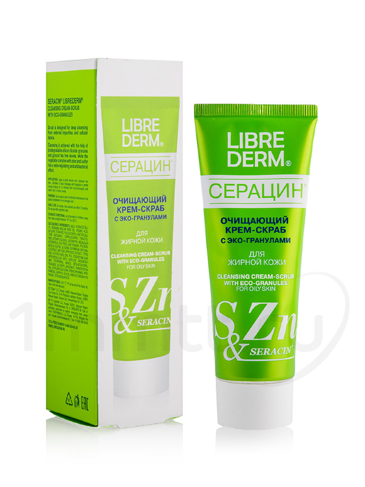 Librederm Серацин Крем-скраб с эко-гранулами, скраб, 75 мл, 1 шт. фото
