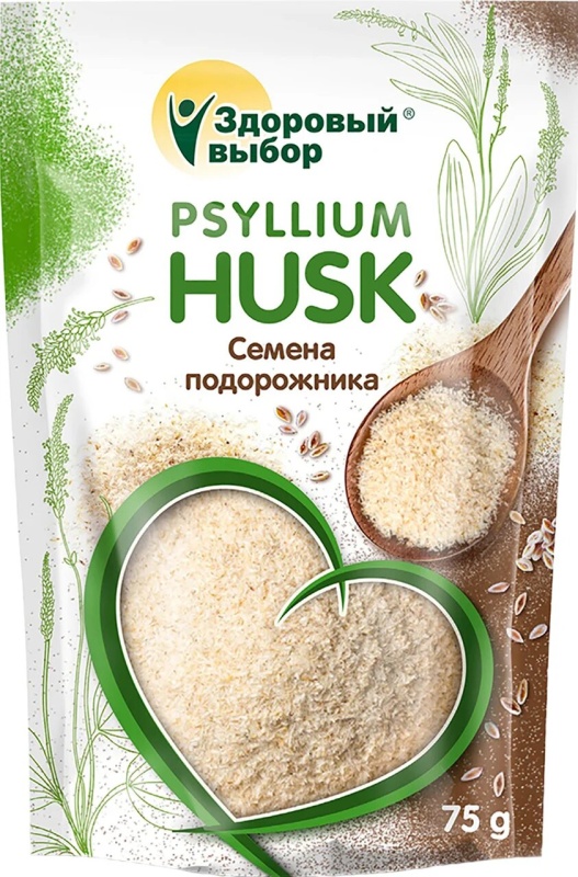 Здоровый выбор Семена подорожника, семена, 75 г, 1 шт. фото