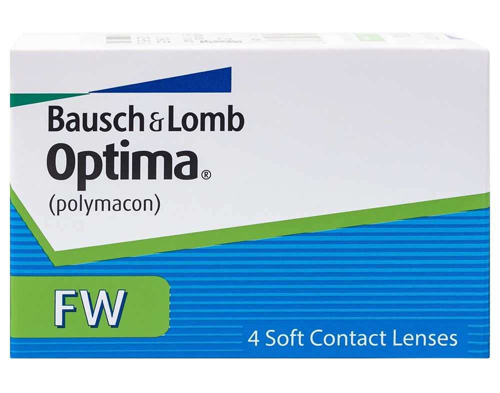 Bausch&Lomb Optima FW Контактные линзы плановой замены, BC=8,7 d=14,0, 4 шт, D(-1.25), стерильно фото