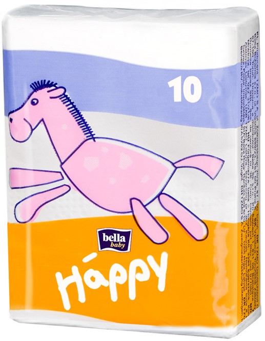 Bella Baby Happy платочки носовые Зверята, 10 шт. фото