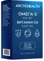 Arctichealth Омега-3 900 мг и витамин D3 2000 ME, капсулы, 30 шт. фото