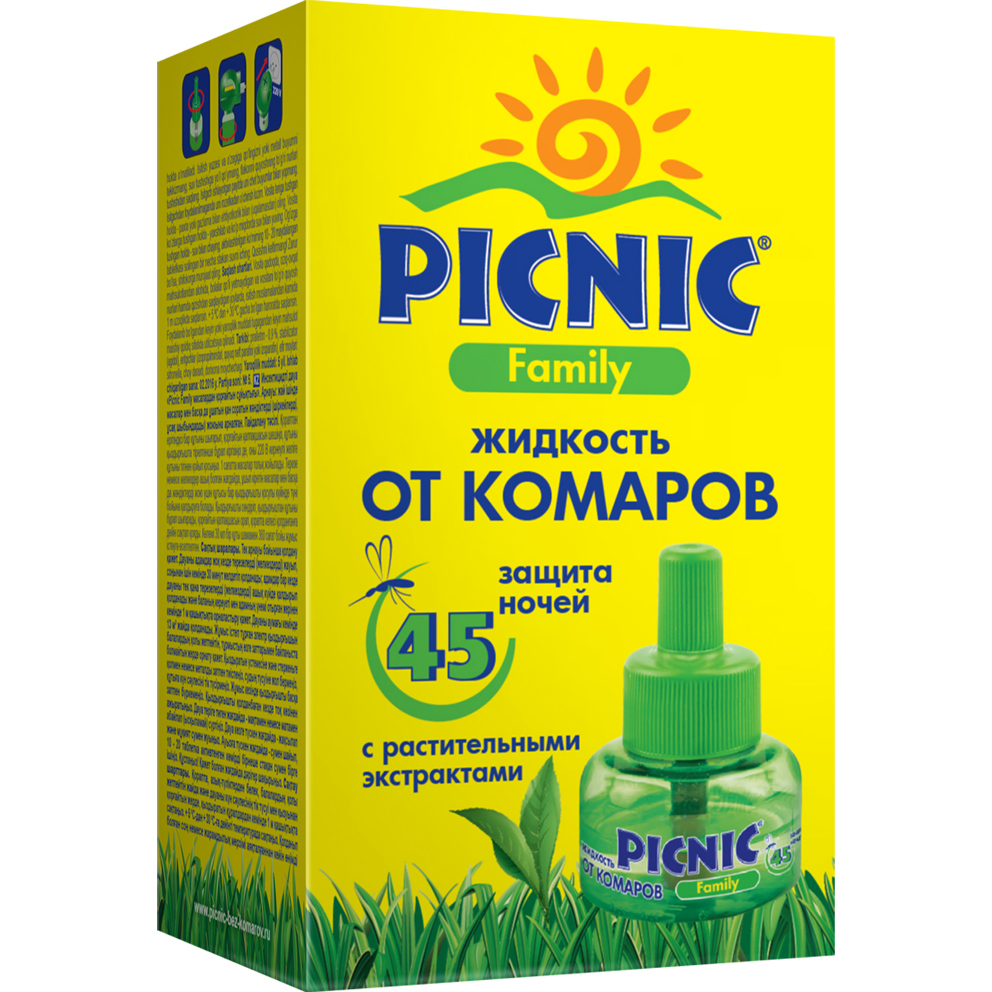 Picnic Family  жидкость от комаров, на 45 ночей, жидкость, 30 мл, 1 шт. фото
