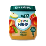 Фрутоняня детское пюре, пюре, 100 г, 1 шт, яблоко + персик фото 
