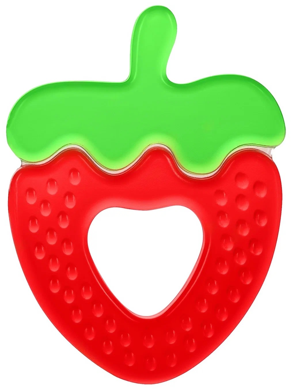 Будь здоров! Прорезыватель Клубника, 1 шт, водонаполненный фото