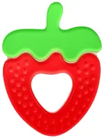 Будь здоров! Прорезыватель Клубника, 1 шт, водонаполненный фото