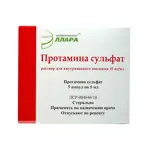 Протамина сульфат, 10 мг/мл, раствор для внутривенного введения, 5 мл, 5 шт. фото 