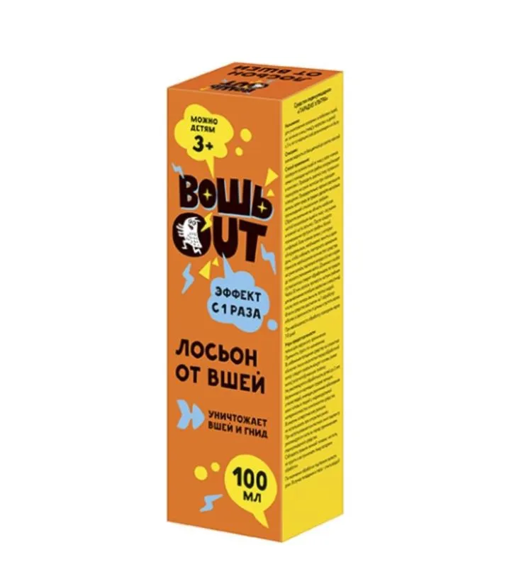 Вошь OUT лосьон педикулицидный, лосьон, 100 мл, 1 шт. фото