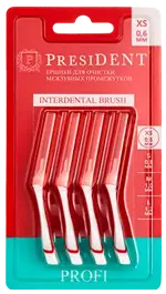 PresiDENT Profi Межзубные ершики, XS, 4 шт. фото