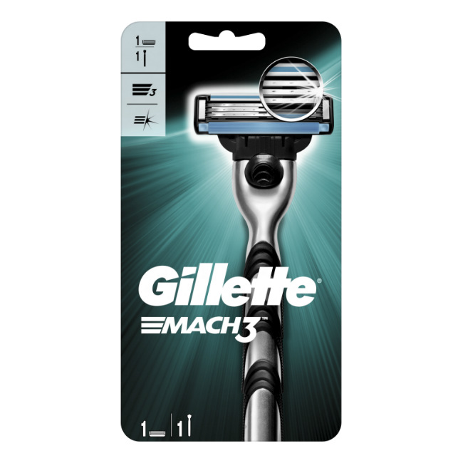 Gillette Mach 3 Станок для бритья, 1 шт, с 1 сменной кассетой фото