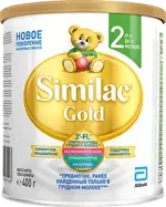 Similac Gold 2, 6-12 месяцев, смесь молочная сухая, 400 г, 1 шт. фото