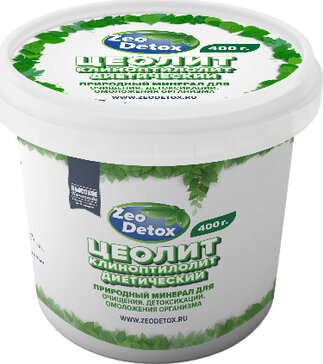 Zeodetox Природный цеолит-клиноптилолит, порошок, 400 г, 1 шт. фото