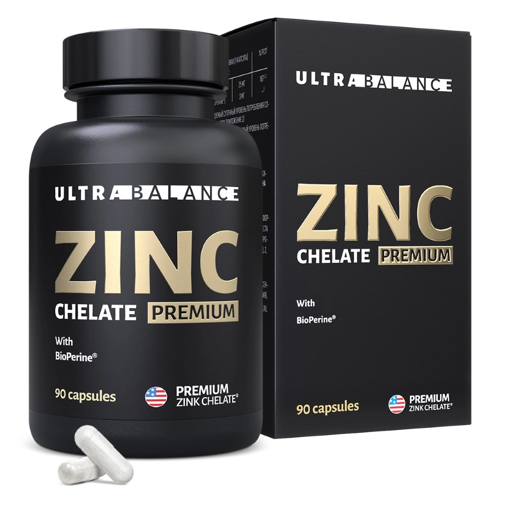 Ultrabalance Premium Цинк хелат, капсулы, 90 шт. фото