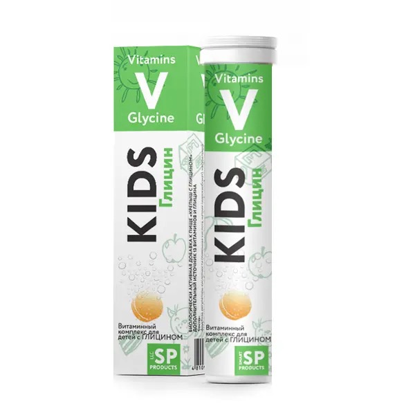 SP Витаминный комплекс для детей с глицином, таблетки шипучие, 18 шт. фото