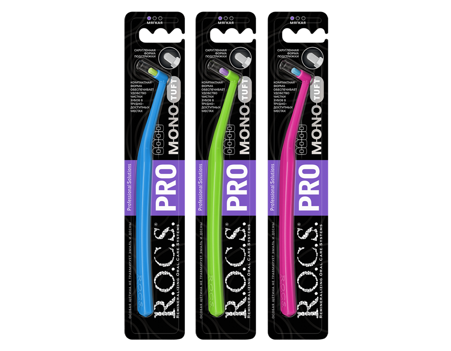 ROCS PRO Mono Монопучковая зубная щетка, щетка зубная, 1 шт. фото