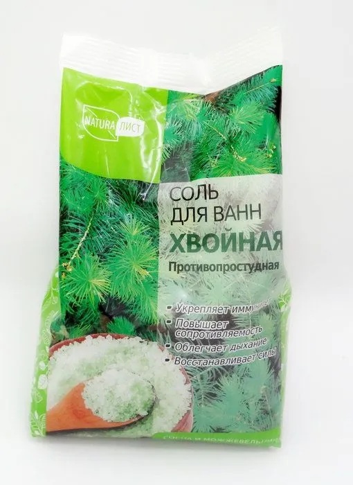 Натуралист соль для ванн Хвойная, соль для ванн, 800 г, 1 шт. фото
