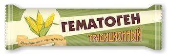 Гематоген традиционный, плитка, 35 г, 1 шт, с воздушной кукурузой фото