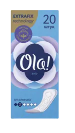Ola! Daily Прокладки ежедневные, прокладки гигиенические, 20 шт, без аромата фото