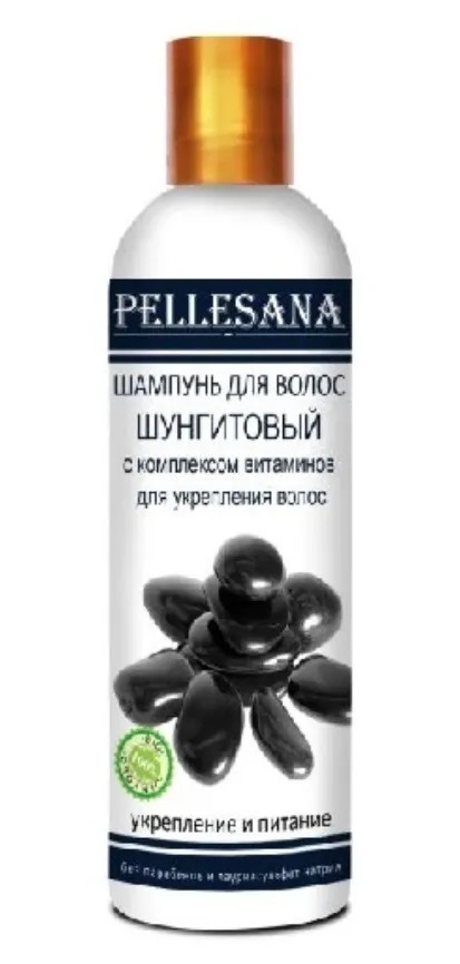 PELLESANA Шампунь шунгитовый с комплексом витаминов для укрепления волос, шампунь, 250 мл, 1 шт. фото