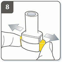 Инструкция по применению Ультибро Бризхалер, 50 мкг+110 мкг, капсулы с порошком для ингаляций, в комплекте с ингалятором Бризхалер, 30 шт. - схема 9