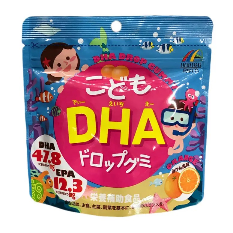 Unimat Riken Мармеладки с Омега-3 для детей, мармеладные пастилки, 90 шт, апельсин фото