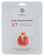 Fabrik Cosmetology V7 маска для лица тканевая витаминная, маска, 1 шт, гранат фото 