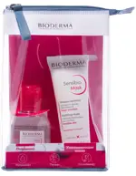 Bioderma Sensibio, набор, 1 шт, для чувствительной кожи (маска 75 мл + мицеллярная вода 100 мл) фото