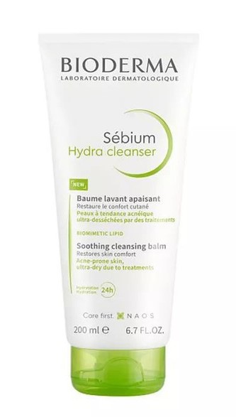 Bioderma Sebium Hydra бальзам успокаивающий очищающий, гель для умывания, 200 мл, 1 шт. фото