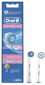 Oral-B Sensitive Clean Насадка для электрической зубной щетки, 2 шт, SensClean EBS17 + Ultra Thin EB60 фото