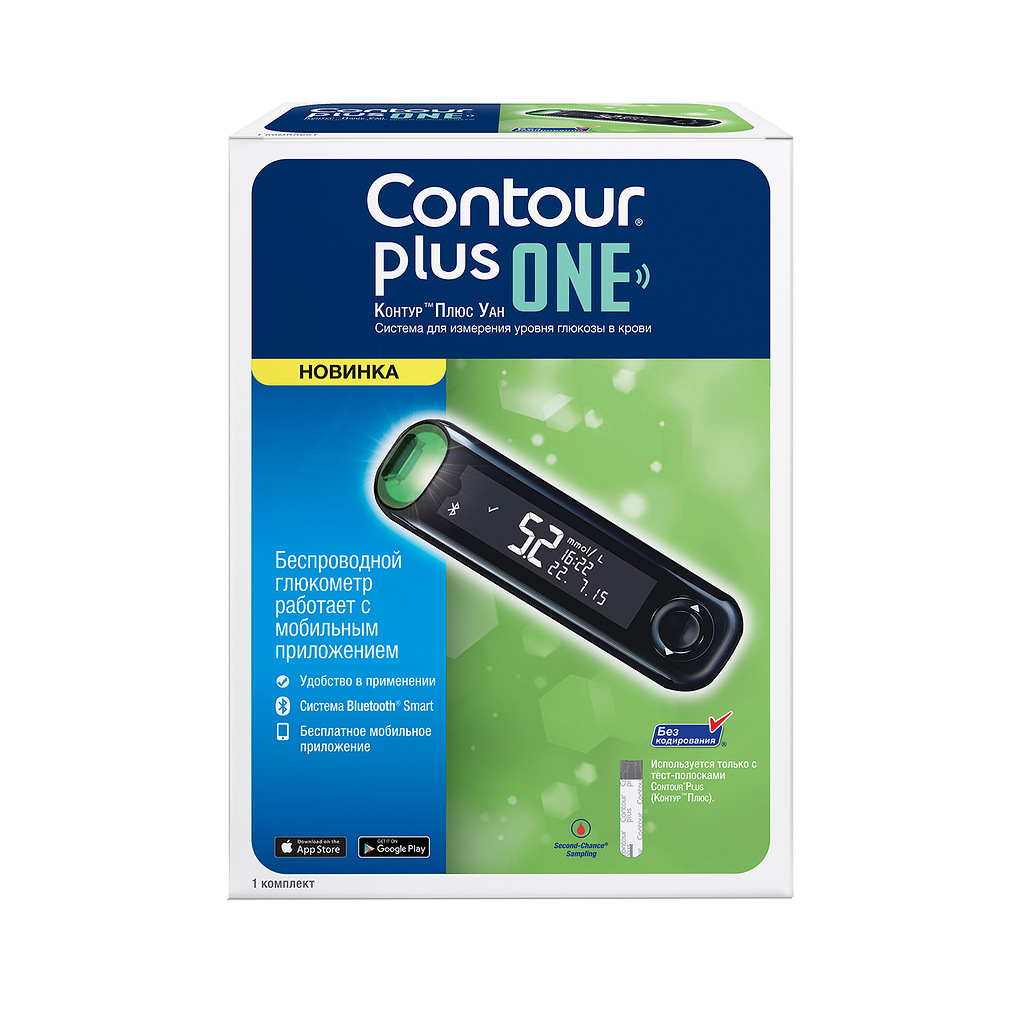 Глюкометр Contour Plus One, 1 шт. фото