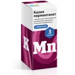 Калия перманганат, порошок для приготовления раствора для местного и наружного применения, 3 г, 1 шт. фото 