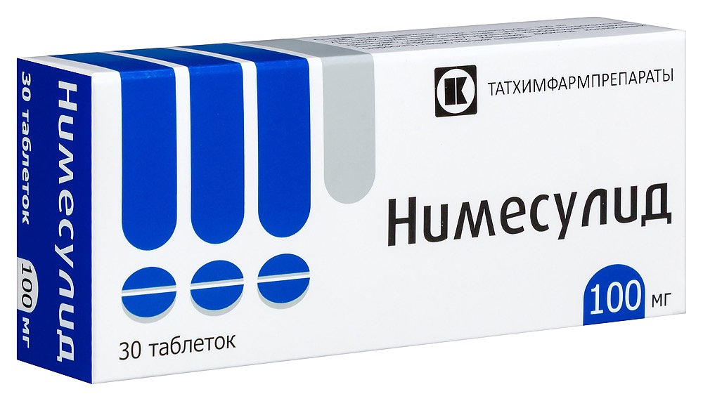 Нимесулид, 100 мг, таблетки, 30 шт. фото