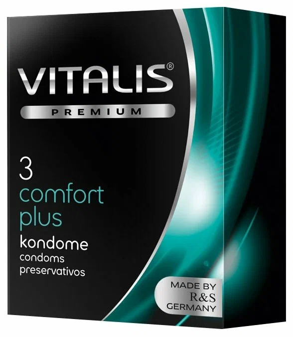 Vitalis Premium Comfort Plus Презервативы анатомической формы, презервативы, 3 шт. фото
