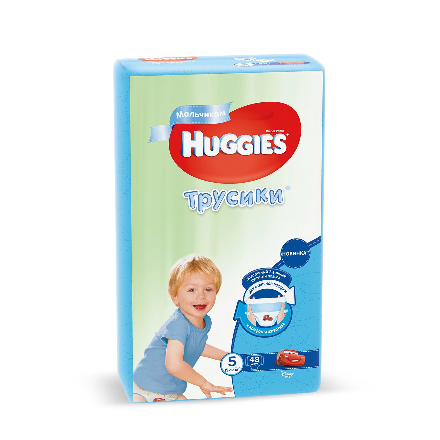 Huggies Подгузники-трусики детские, р. 5, 48 шт, 13-17 кг, для мальчиков фото