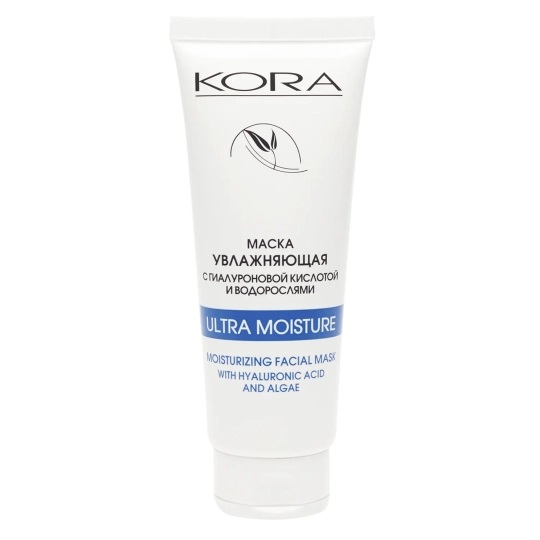 Kora Маска увлажняющая с гиалуроновой кислотой и водорослями, маска для лица, 75 мл, 1 шт. фото