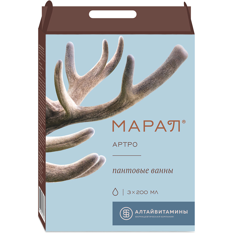 Марал Артро пантовые ванны концентрат, концентрат, 200 мл, 3 шт. фото