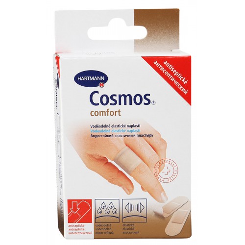 Cosmos Comfort Пластырь антисептический, пластырь медицинский, 20 шт, 2 размера, антисептический фото