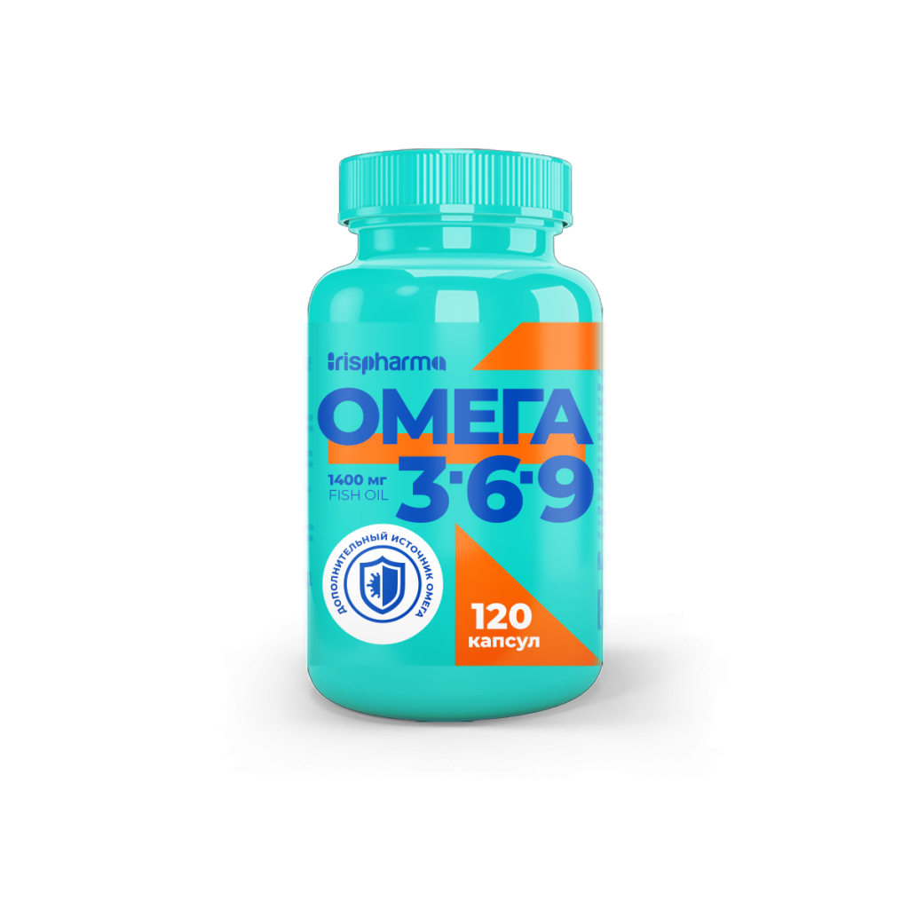 Ирисфарма Омега 3-6-9, 1400 мг, капсулы, 120 шт. фото