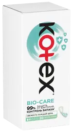 Kotex Bio-Care Прокладки ежедневные, прокладки ежедневные, 20 шт, экстратонкие фото