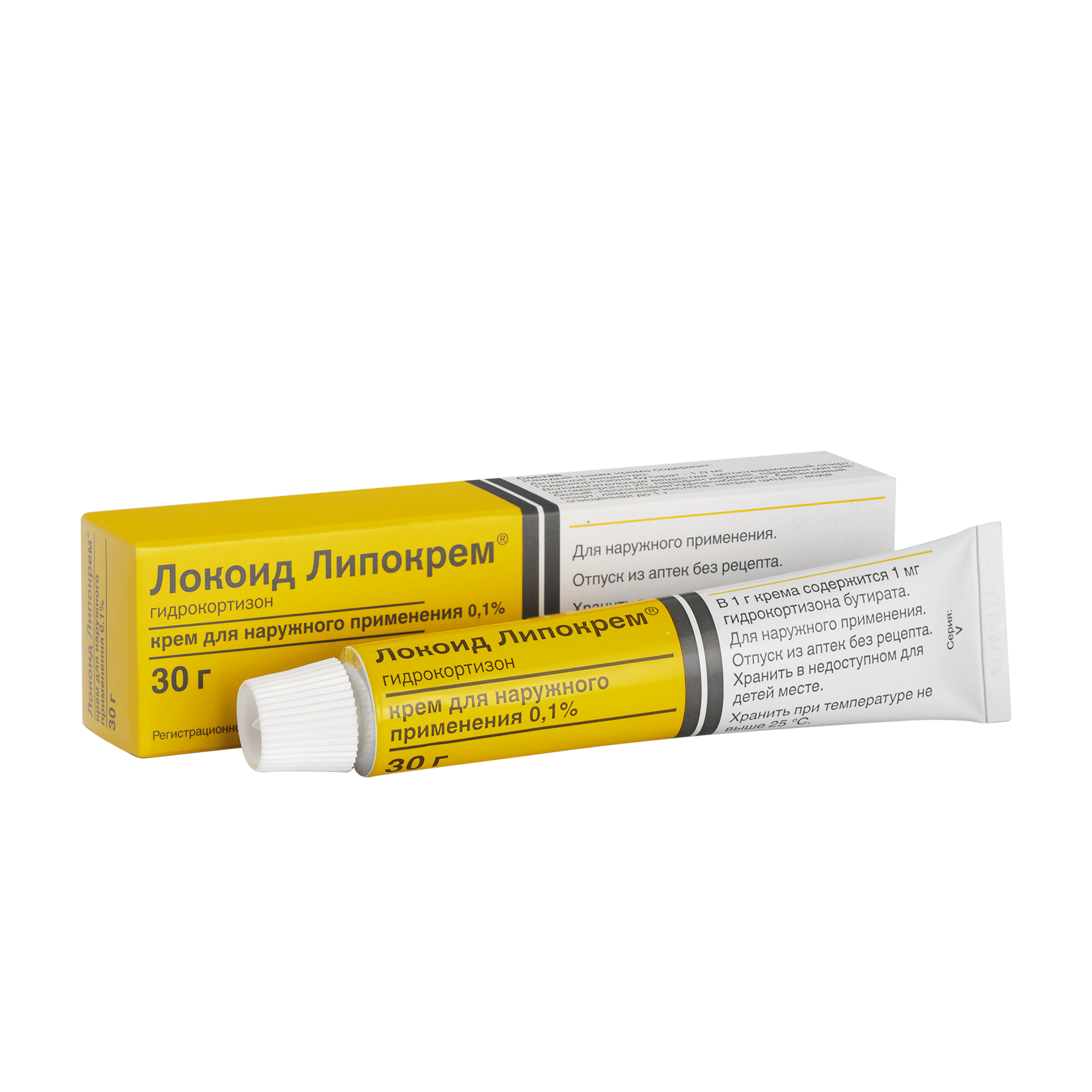 Локоид Липокрем, 0.1%, крем для наружного применения, 30 г, 1 шт. фото