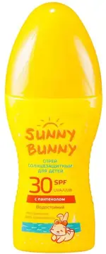 Санни Банни Спрей солнцезащитный для детей с пантенолом, 150 мл, 1 шт, SPF30 водостойкий фото