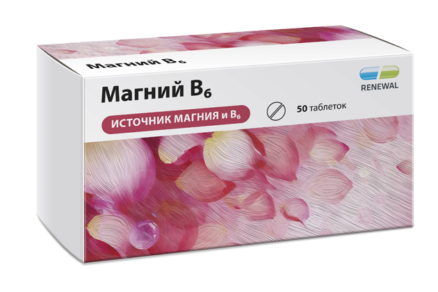 Магний В6, таблетки, покрытые пленочной оболочкой, 50 шт. фото