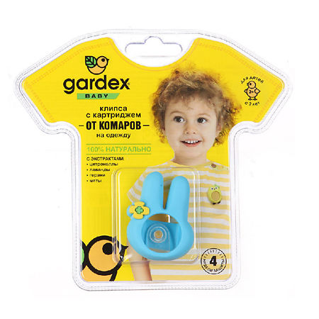 Gardex baby клипса от комаров, 1 шт, со сменным картриджем фото