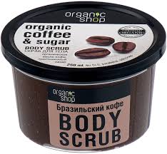 Organic Shop Бразильский кофе скраб для тела, скраб, 250 мл, 1 шт. фото