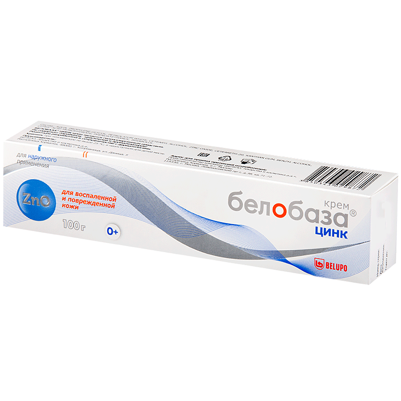 Белобаза Цинк, крем для наружного применения, 100 г, 1 шт. фото
