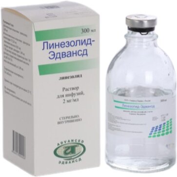 Линезолид-Эдвансд, 2 мг/мл, раствор для инфузий, 300 мл, 1 шт. фото