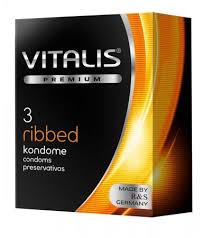 Vitalis Premium Ribbed Презервативы ребристые, презервативы, 3 шт. фото