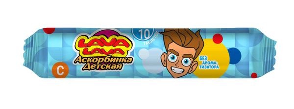 Lava Lava Аскорбинка детская, таблетки жевательные, 3 г, 10 шт, без ароматизатора фото